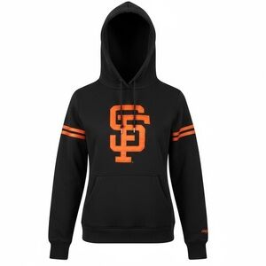 Nike San Francisco Giants Cooperstown Collection Hoodie Black Orange Size XS